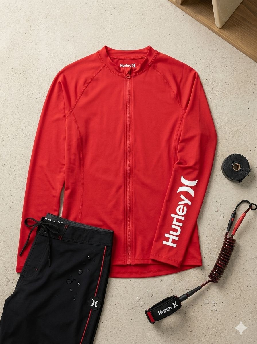 Chaqueta Deportiva Ligera con Cierre Hurley 