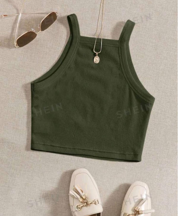 Croptop verde militar